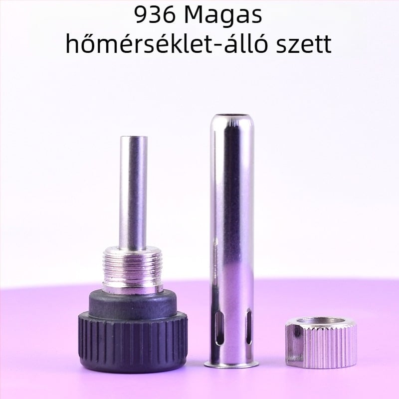 Forrasztópáka kiegészítő készlet — háromrészes, 907-es fogantyú, vasból készült test, csavarmenetes fej