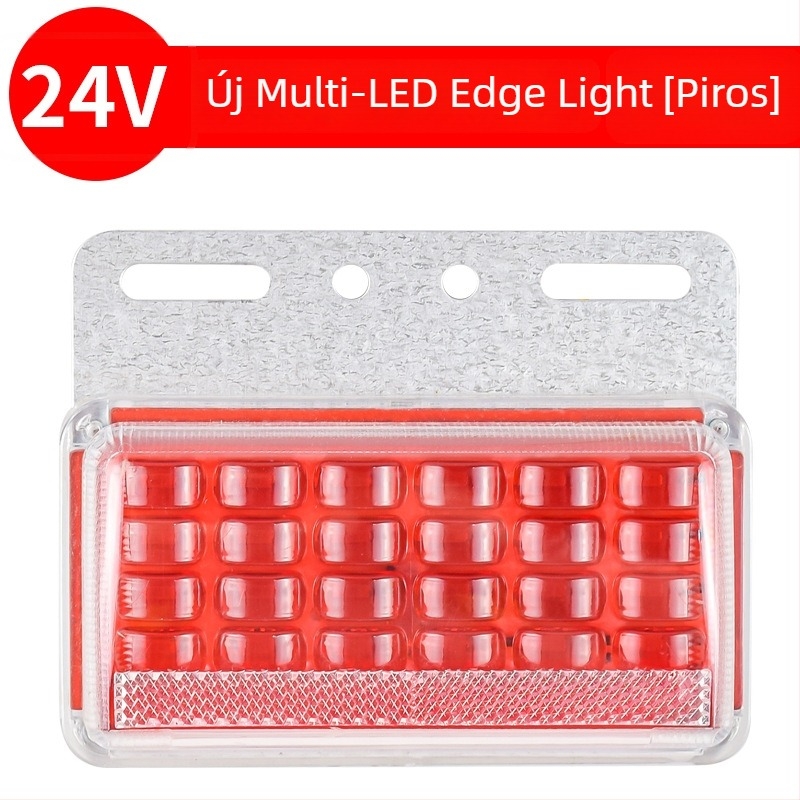 LED Nagy teherautó oldalsó fény, 24V, vízálló, rendkívül fényes, félpótkocsihoz, szélesség/hátrameneti jelző