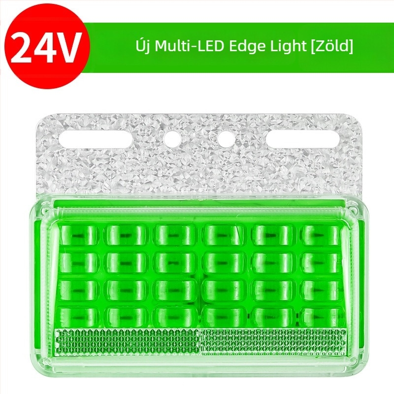 LED Nagy teherautó oldalsó fény, 24V, vízálló, rendkívül fényes, félpótkocsihoz, szélesség/hátrameneti jelző