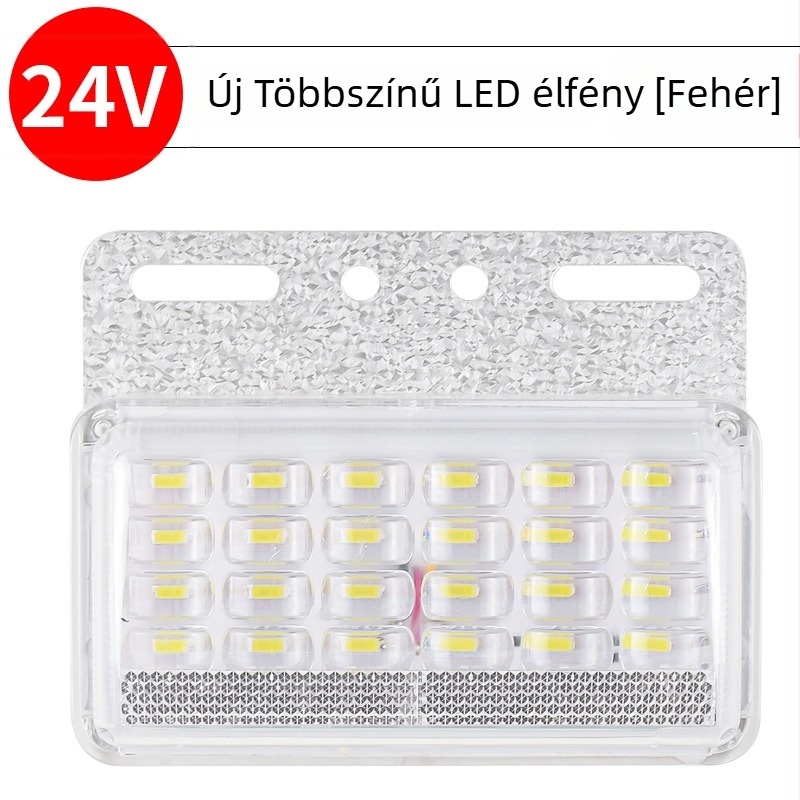 LED Nagy teherautó oldalsó fény, 24V, vízálló, rendkívül fényes, félpótkocsihoz, szélesség/hátrameneti jelző