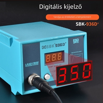 SBK-936D állandó hőmérsékletű forrasztóállomás digitális kijelzővel, 220V, 1,5 kg