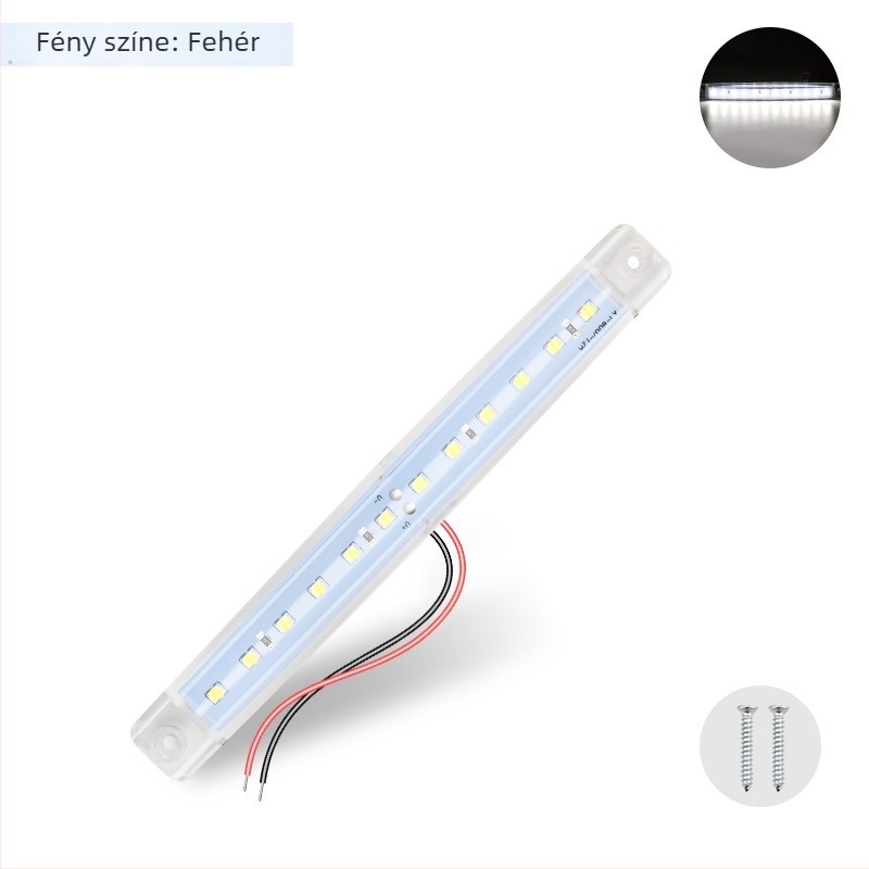 SU ZHAO teherautó LED szalag MB-12B, 12-24V, 12W, Aba műanyag, univerzális