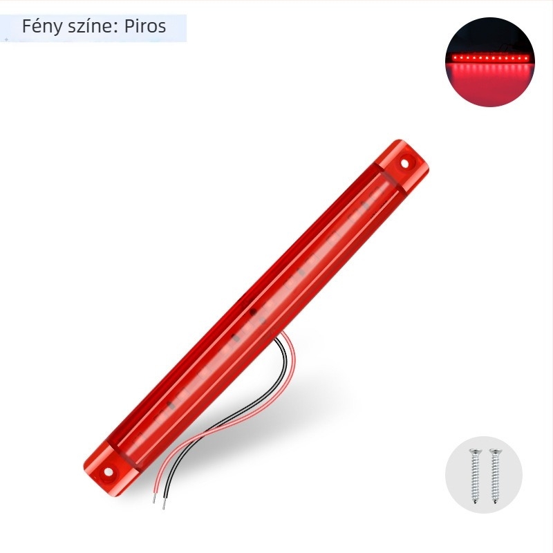SU ZHAO teherautó LED szalag MB-12B, 12-24V, 12W, Aba műanyag, univerzális