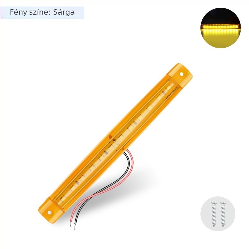 SU ZHAO teherautó LED szalag MB-12B, 12-24V, 12W, Aba műanyag, univerzális