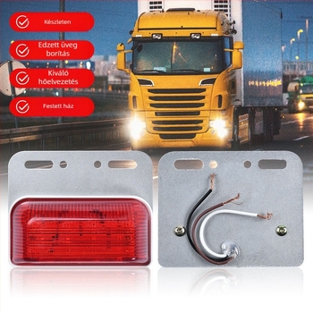 LED oldalsó fény teherautókhoz, műanyag ház, 5W, 24V, alkalmas utánfutókhoz/furgonokhoz/teherautókhoz