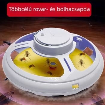 LED rovarirtó lámpa ragasztócsapdával, otthoni használatra, beépített 501–800 mAh akkumulátor, üzemidő 12 óra vagy több, töltési idő 3–5 óra, hatókör 10 m²-ig