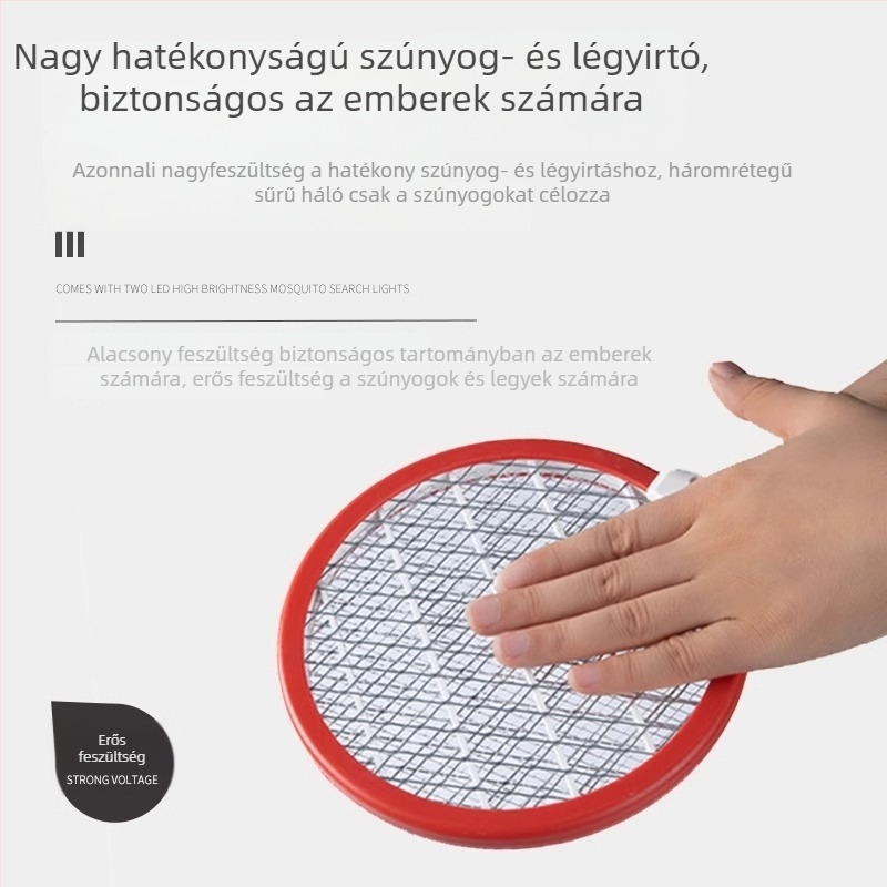 2025-ös modell elektromos szúnyogcsapó, újratölthető, otthoni használatra, kompakt és hordozható, autóba szerelhető