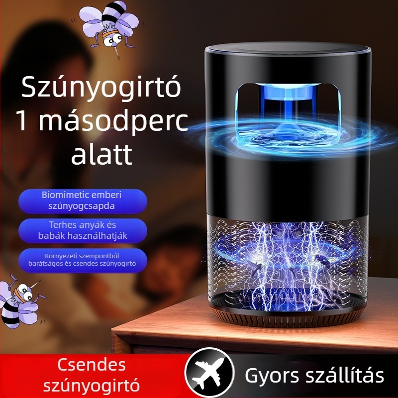 Wear Heart Szúnyogirtó Lámpa Belélegzéses repelensekkel, USB-töltés, Elektrosokk, UV-lámpa 31–40㎡ területre