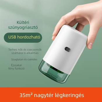 USB szúnyogirtó lámpa illatmentes repelens folyadékkal, hordozható melegítő repelenssel, rovarfogó készülék