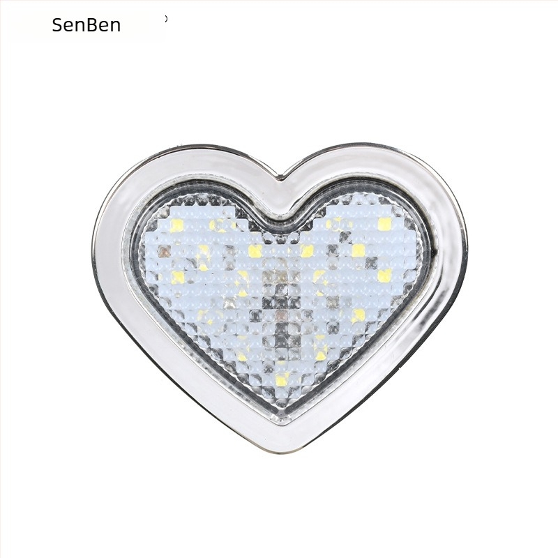 Szív alakú 24 LED-es oldalsó jelzőfény teherautókhoz, 12/24V, IP60, 0.5W, 3000 lm