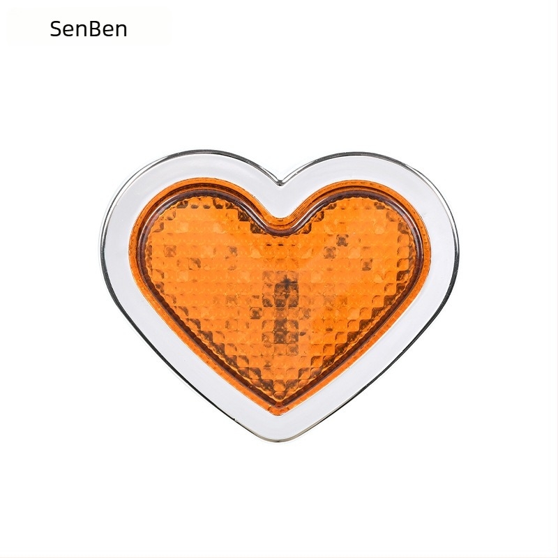 Szív alakú 24 LED-es oldalsó jelzőfény teherautókhoz, 12/24V, IP60, 0.5W, 3000 lm