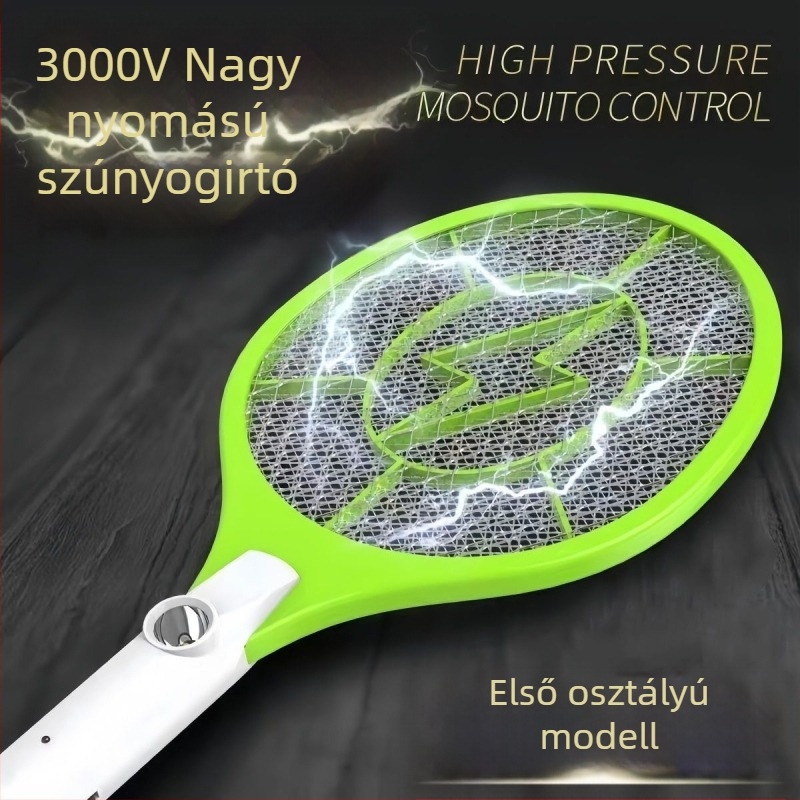 Háztartási elektromos szúnyogcsapó, kézi elektromos sokk, lefedettség 10 m²-ig
