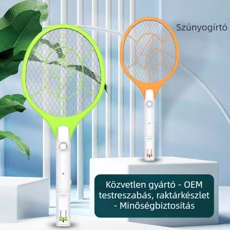 Háztartási elektromos szúnyogcsapó, kézi elektromos sokk, lefedettség 10 m²-ig