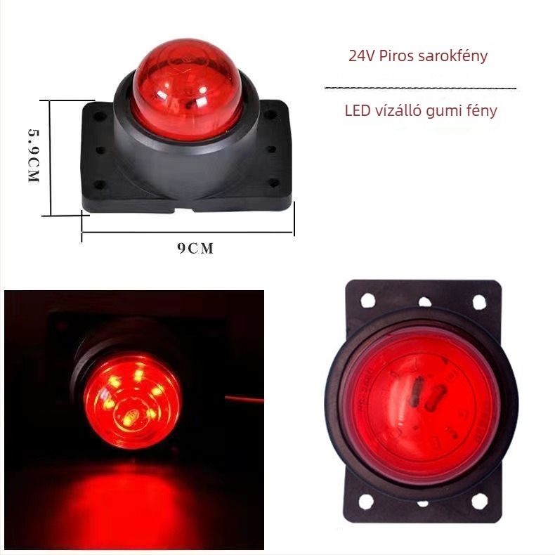 Kamion LED sarokvilágítás, 24V, 5W, irányjelző