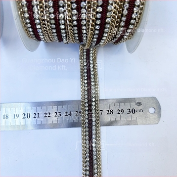 Kézzel készített forró ragasztó rhinestone lánc ragasztóhálós kövek – Totem mintázat, közepes méret, 2025 tavasz, divatkiegészítő esküvői ruhához, cipőhöz, táskákhoz és ruházathoz