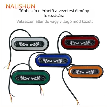 Teherautó grille LED fénycsík, 12-24V, ABS, modell 910, általános kompatibilitás