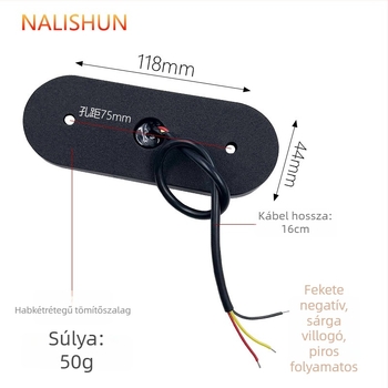 Teherautó grille LED fénycsík, 12-24V, ABS, modell 910, általános kompatibilitás