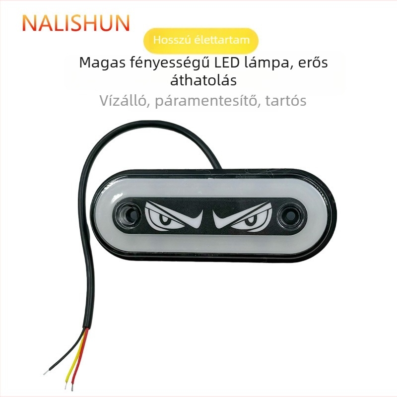 Teherautó grille LED fénycsík, 12-24V, ABS, modell 910, általános kompatibilitás