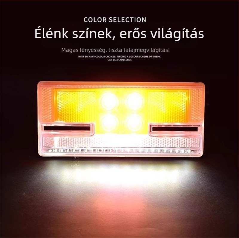 LED oldalsó fény nagy teherautókhoz – 24V, vízálló, LED fényforrás, többfunkciós, alkalmas teherautókhoz és félpótkocsihoz