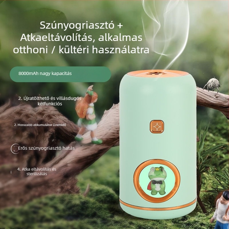 Elektronikus szúnyogölő, hordozható kempingezéshez és otthoni használathoz, újratölthető, alkalmas anyáknak és gyerekeknek