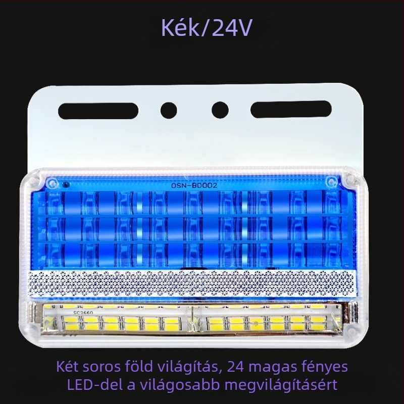 Kamion oldalsó LED világítás, 24V, IP67 vízálló, élettartam 50000 h, modell: Double row floor edge light