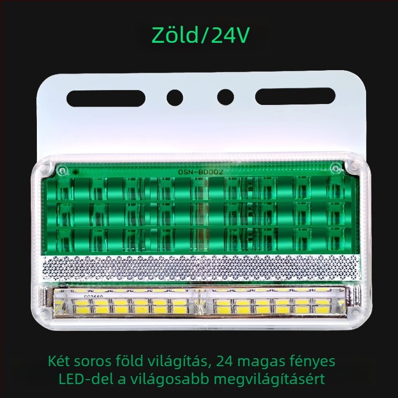 Kamion oldalsó LED világítás, 24V, IP67 vízálló, élettartam 50000 h, modell: Double row floor edge light