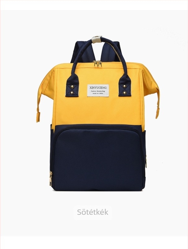 Anya-baba táska, nylon anyagból, vízálló, bővíthető, légpárnás vállpánt