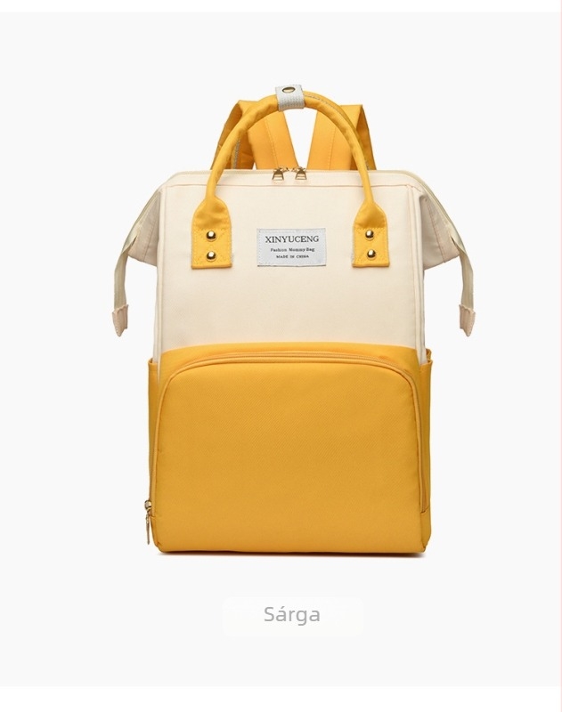 Anya-baba táska, nylon anyagból, vízálló, bővíthető, légpárnás vállpánt