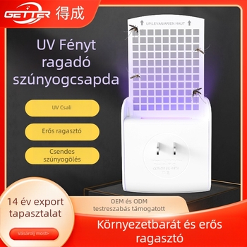 LED-s szúnyogirtó lámpa, 11-20 m² hatókör, ragadós csapda, ABS burkolat, minimalist design