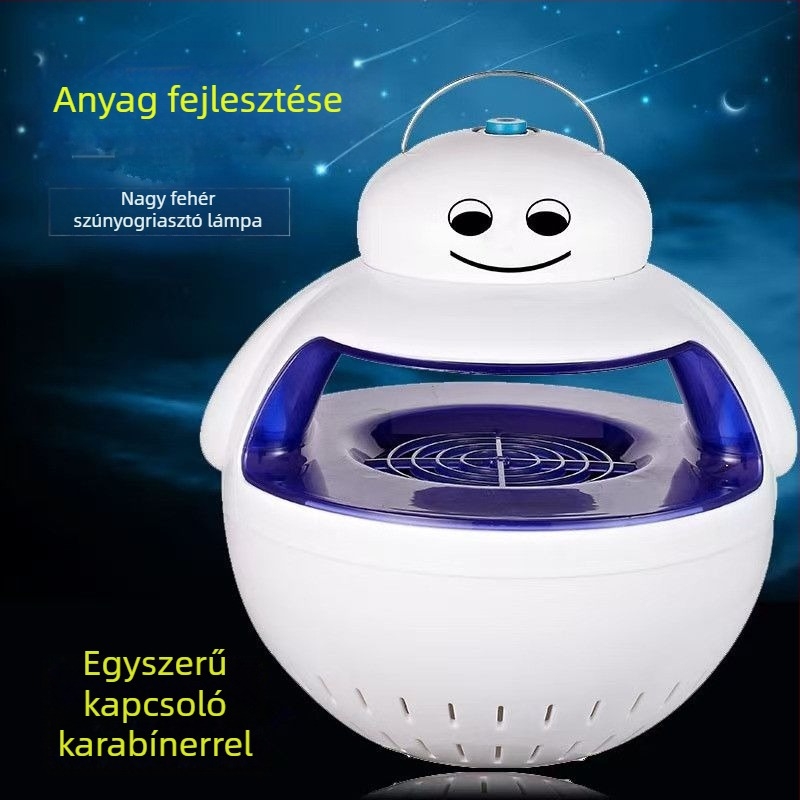 Beltéri szúnyogirtó lámpa LED fotokatalizátorral — csendes működés, 10 m²-es lefedés, elektromos sokk általi megsemmisítés, beépített akkumulátor nélkül