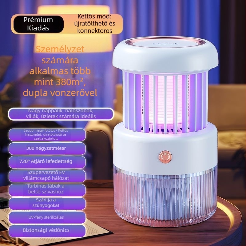 Elektromos szúnyogirtó lámpa, 10 m²-es lefedettség, kézi működés, nem mérgező, beépített akkumulátor nélkül