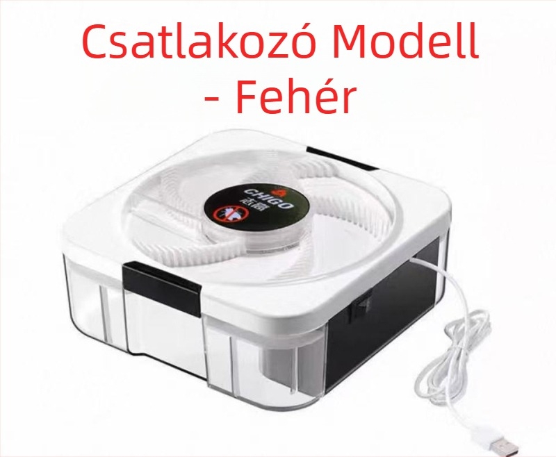Légycsapda, automata légyfogó készülék, alkalmas 21-30 m²-re, 5V, 4W, beépített akkumulátor, üzemidő 8-12 óra