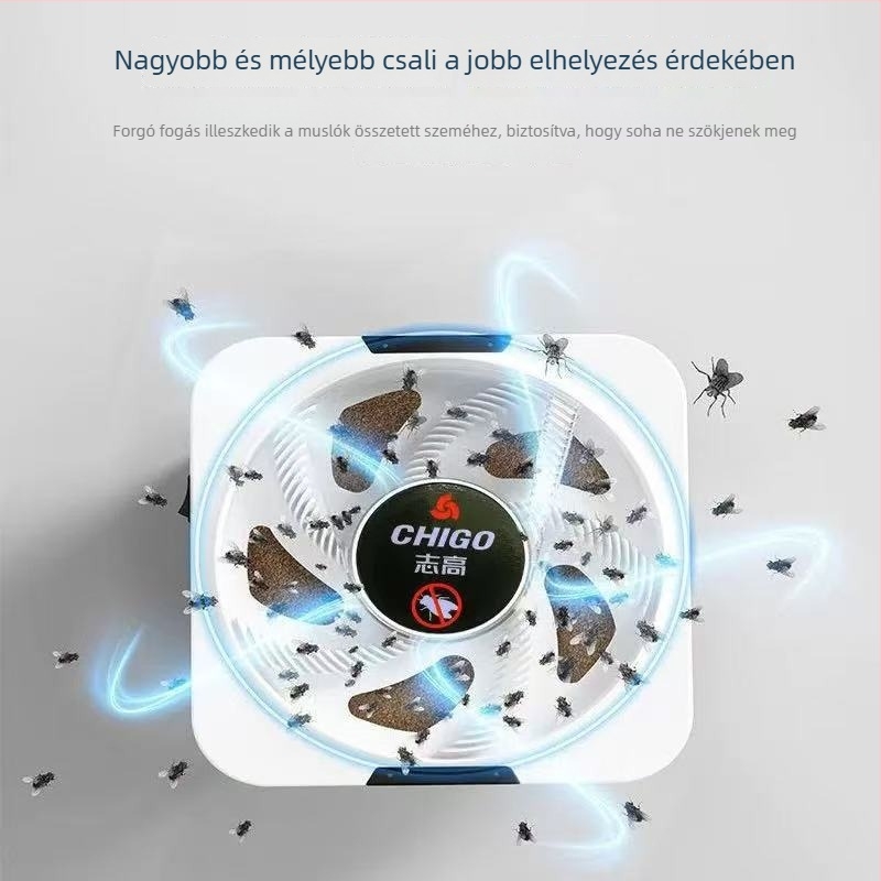 Légycsapda, automata légyfogó készülék, alkalmas 21-30 m²-re, 5V, 4W, beépített akkumulátor, üzemidő 8-12 óra