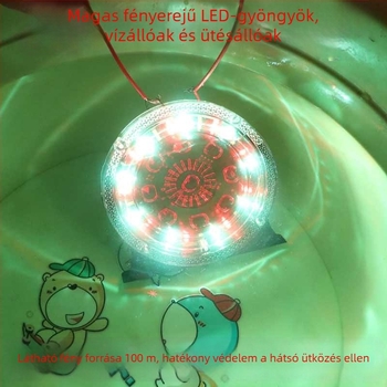Teherautó LED stroboszkóp lámpa - vízálló figyelmeztető fény vontatott járműhöz, ütközés elleni, modell rT3vq