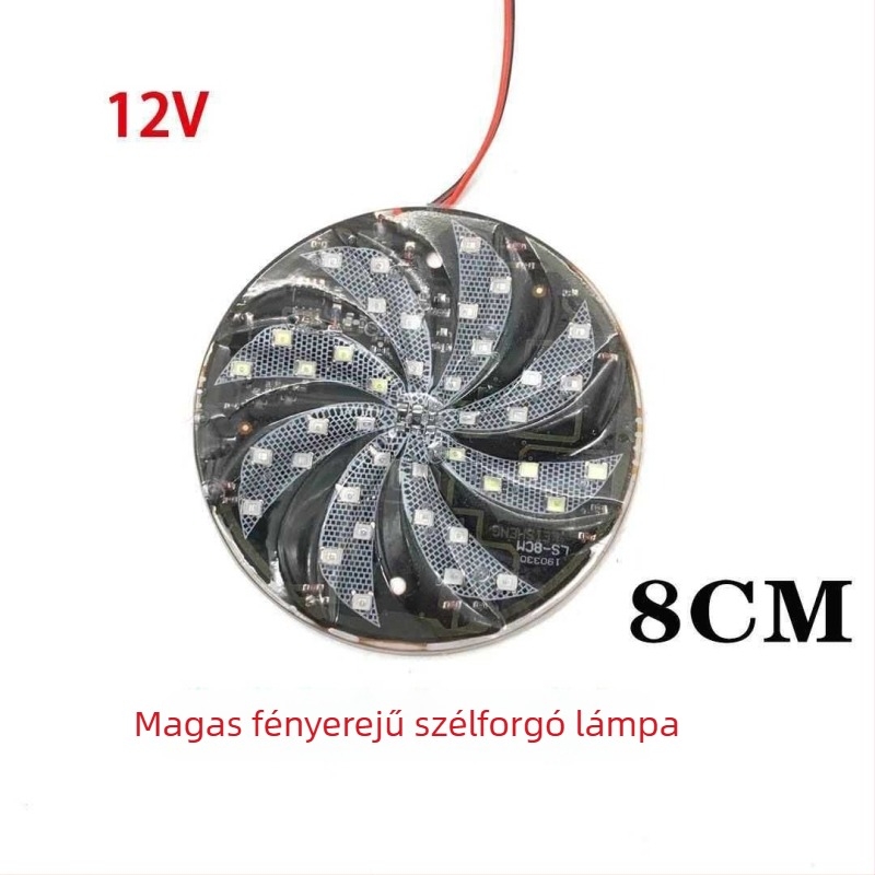 Teherautó LED stroboszkóp lámpa - vízálló figyelmeztető fény vontatott járműhöz, ütközés elleni, modell rT3vq