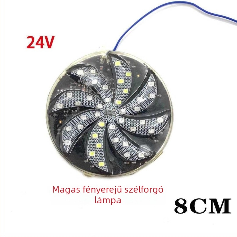 Teherautó LED stroboszkóp lámpa - vízálló figyelmeztető fény vontatott járműhöz, ütközés elleni, modell rT3vq