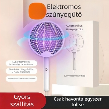 Töltőzható elektromos szúnyog-ütő és 2 az 1-ben szúnyogirtó lámpa