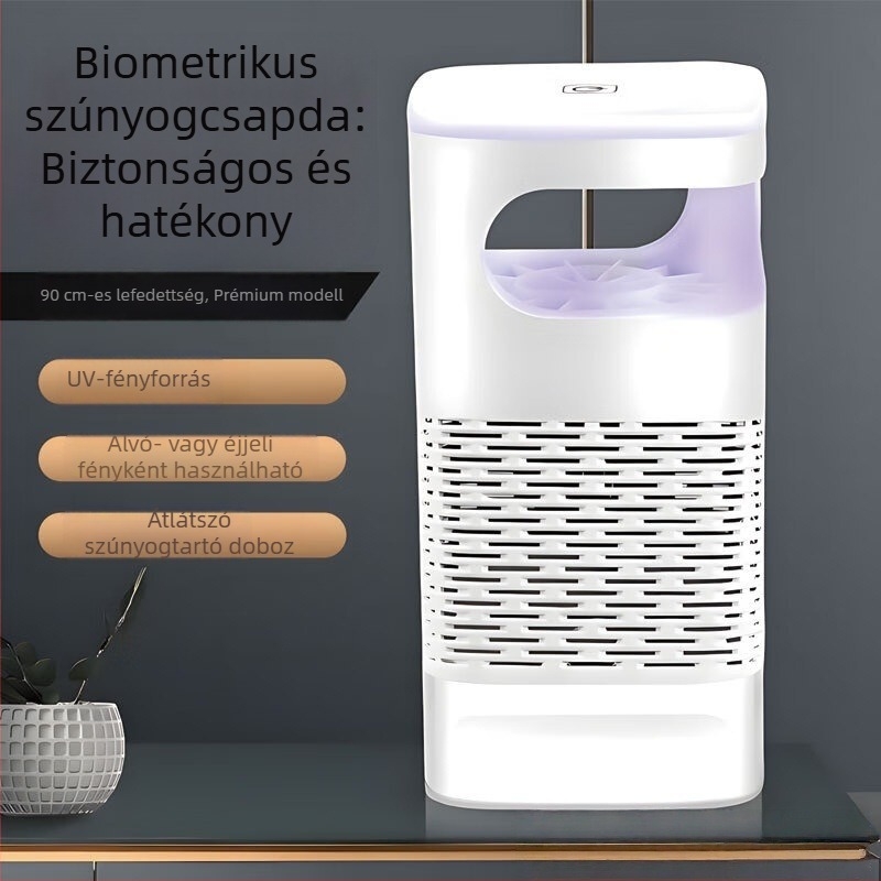 Inhalációs szúnyogölő lámpa – csendes működés beltéri használatra, modell Little e bionic lamp, névleges feszültség 50V
