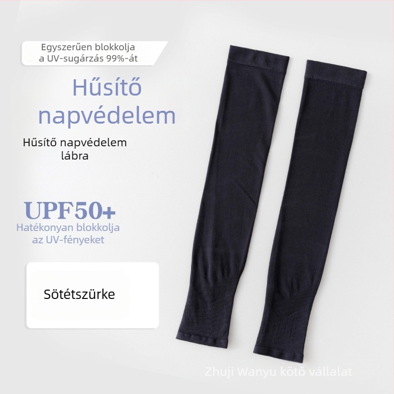 Lábszárvédő UV védelemmel, uniszex, hosszú fazon, Ice Silk anyag, nylon
