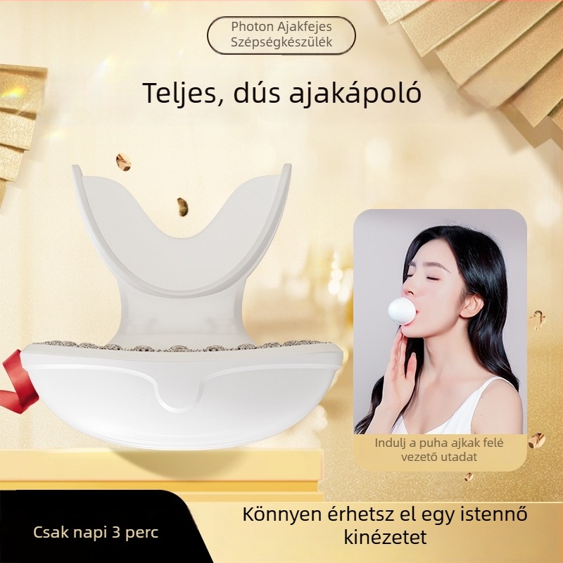Ajakápoló kozmetikai készülék – hordozható, beépített 300–500 mAh akkumulátor, IPX1 vízálló, otthoni használatra