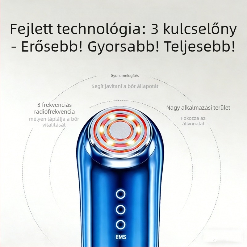 RF szépségkészülék otthoni arcfelvarráshoz, EMS-sel és vörös fény fototerápiával, modell SK-698, súly 870 g, szemhez, nyakhoz és arcra, lifting és feszesítés, egynetes bőrtónus