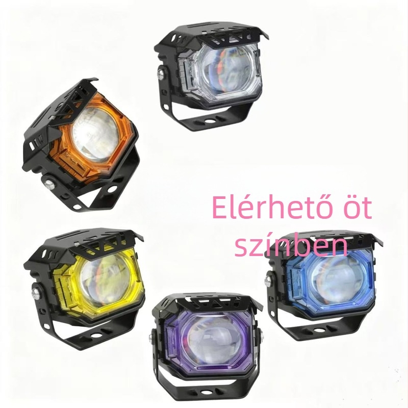 Motorkerékpár LED fényszóró - alumíniumötvözet test, PC lencse, 24V, 25W, IP68 vízálló
