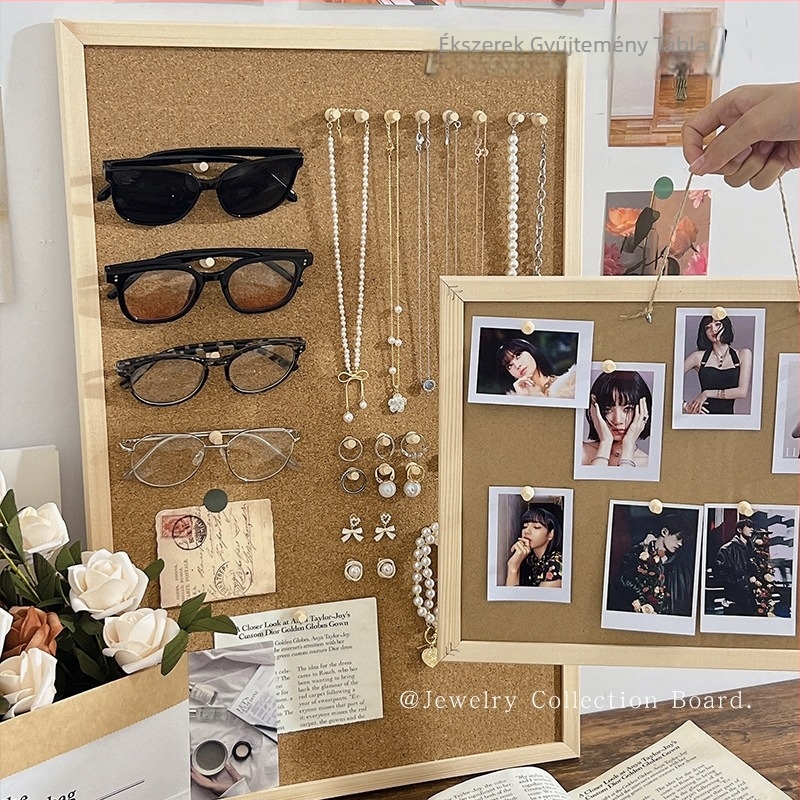 Fából készült ékszertartó, többfunkciós és hordozható, csavaros rögzítésű, 1 réteg, asztali tároláshoz