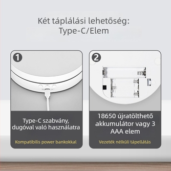 Elektromos forgó bemutatóasztal, kerek ABS ház, állítható sebesség és szög, akkumulátoros vagy hálózati táplálás
