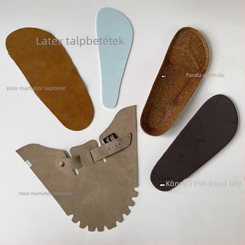 Valódi bőr és valós parafa, 1:1 Birkenstock-stílusú félpapucs, nőknek és férfiaknak, tavaszi vastag talpú papucs