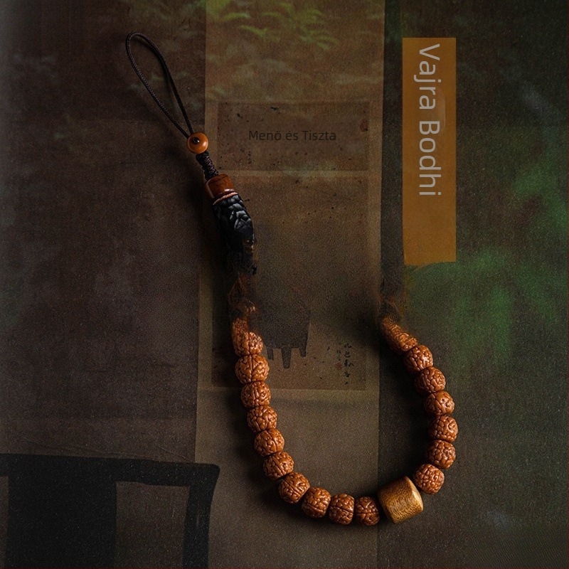 Mobiltelefon-lanyard – magas rugalmú pamut, uniszex, fém csat, Yuedi márka