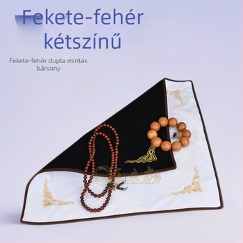 Ékszer polc négyszögletes flanel burkolattal, egy réteg, fejlett stílus