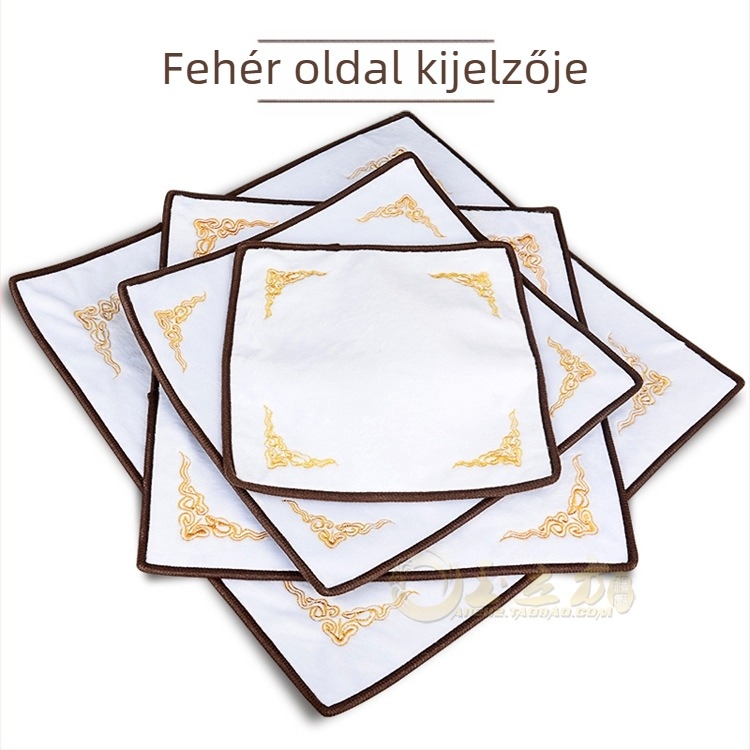 Ékszer polc négyszögletes flanel burkolattal, egy réteg, fejlett stílus