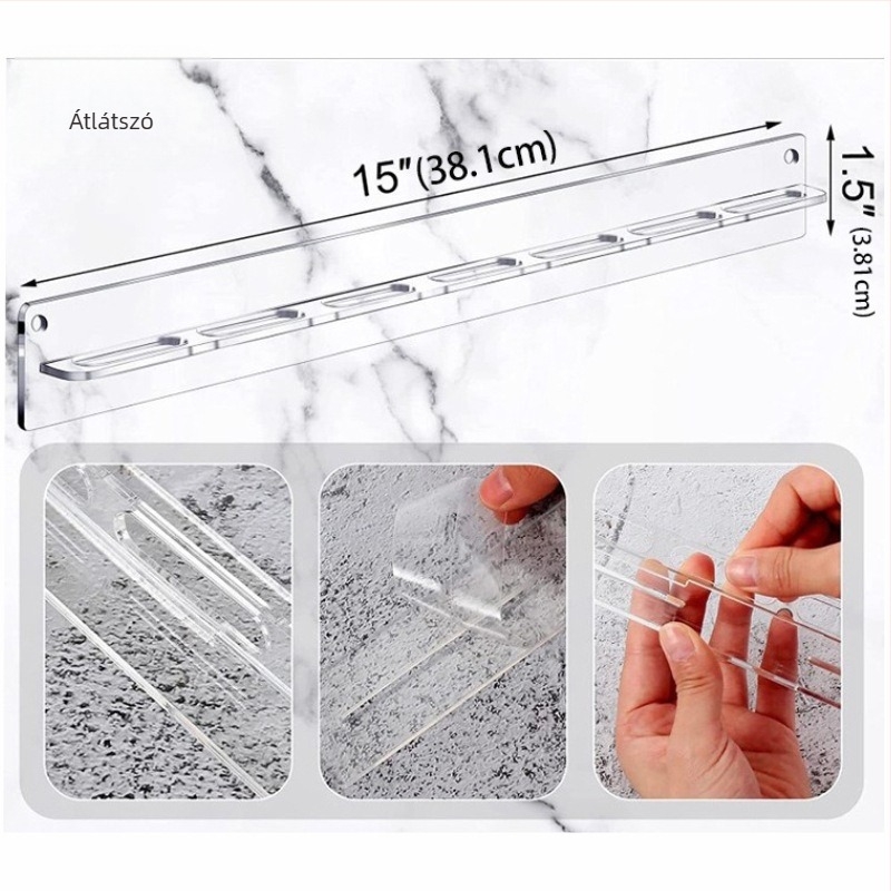 Pinxu akril falra szerelhető szemüveg bemutató, egy réteg, egyszerű forma, művészi stílus, CY-25074