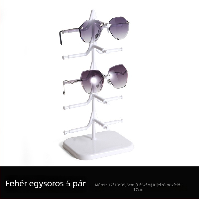 Egy darabos szemüveg bemutató állvány, PS anyag, Sail stílus, öt szintes, injekciós formázás